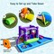 Octopus Inflatable Water Slide Park with Ball Pit and Splash Pool for Kids Purple